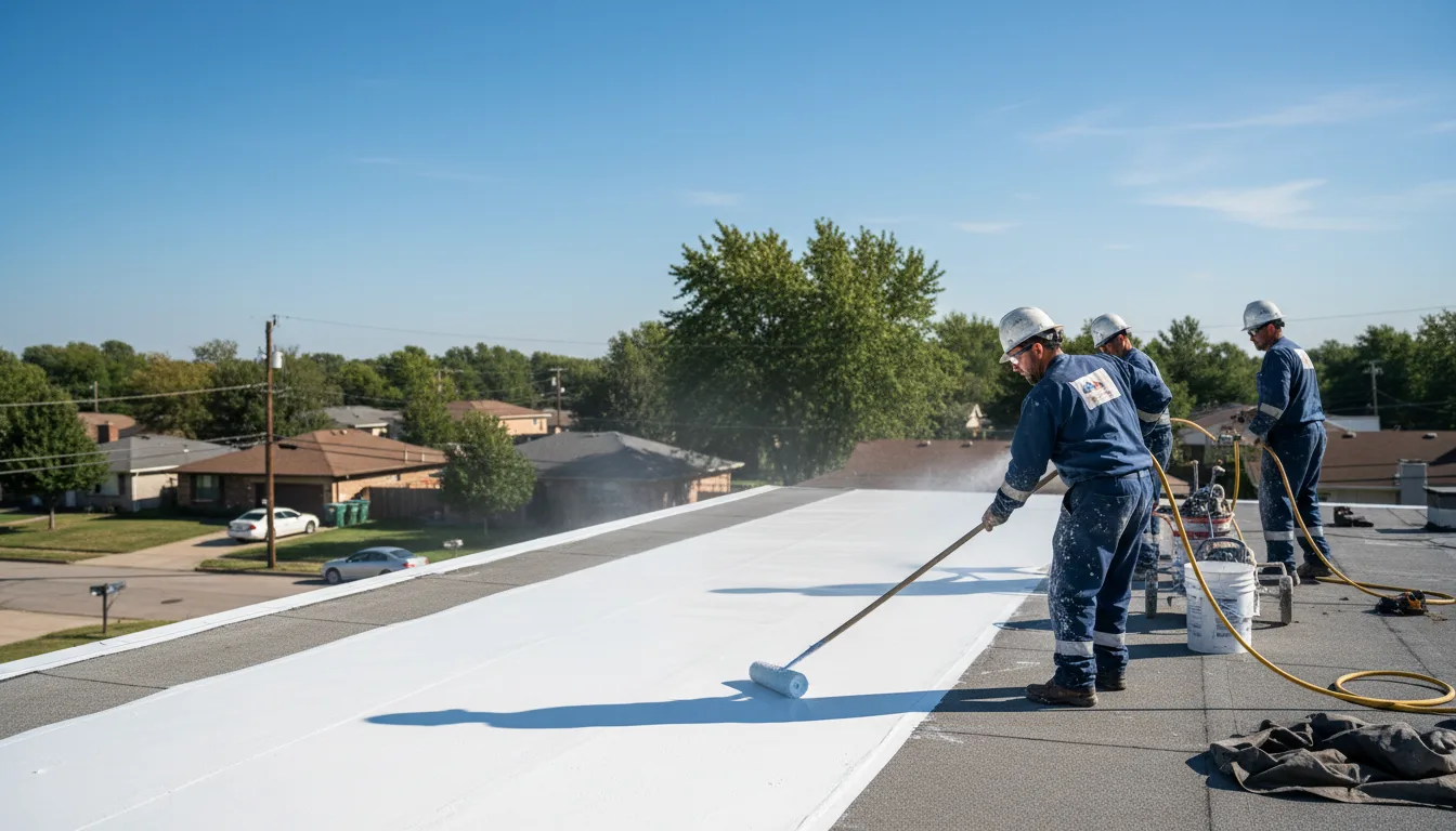 Commercial roof coating in Camden, ME near me